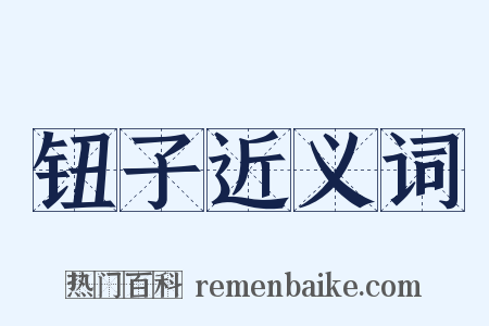 钮子近义词是什么意思的图片